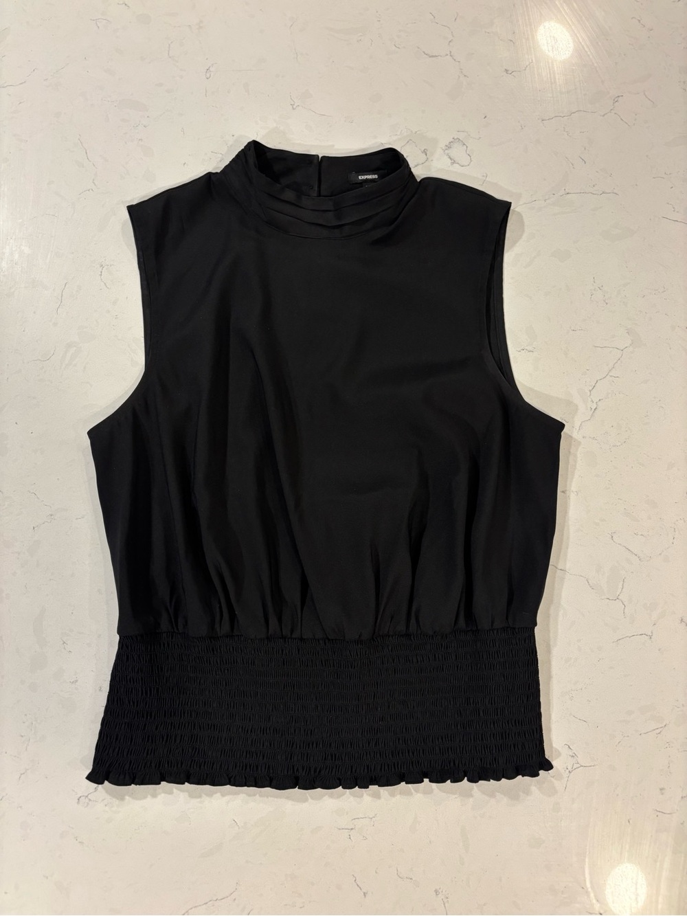 Express black sleeveless blouse